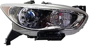 Fitrite Autoparts New Right Passenger Side Hid Head Light Assembly For 2014-2015 Infiniti QX60, 2013 Infiniti JX35, With HID Kit IN2503156 260103JA0A