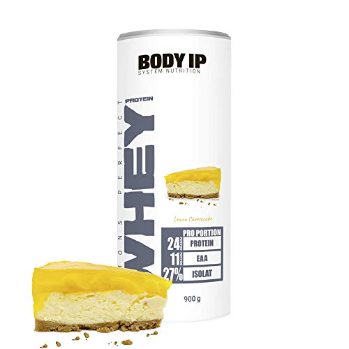 BODY IP Simons Perfect Whey Protein | Eiweißpulver für den Muskelaufbau | Lemon Cheesecake | hoher BCAA und EAA Anteil | 30 Portionen