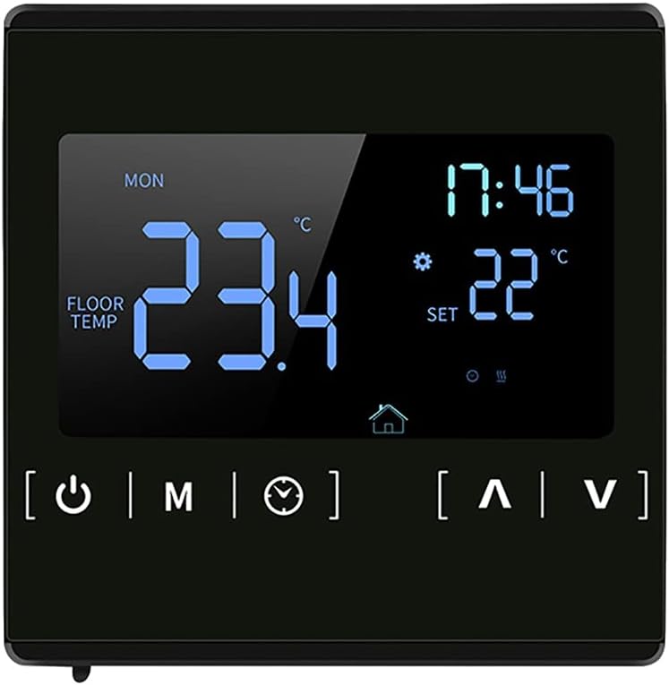 Smart LCD Touchscreen Thermostat for Home Programmable Electric Floor Heating System Water Thermoregulator(OneColor)