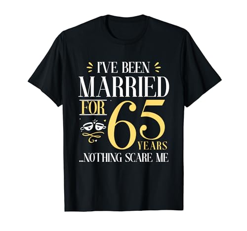 Celebrating 65th Years Of wedding anniversary Couple His/Her Camiseta