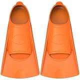 WSTOO Swimming Fins, Silicone Swimming Training Fins,Swimming Flippers Short Blade Build Leg Strengt