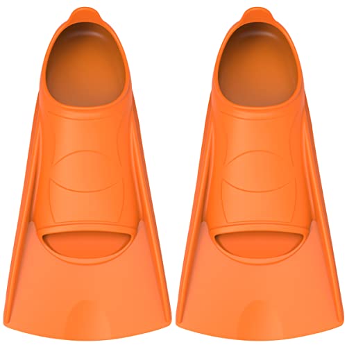 Wstoo Swimming Fins, Silicone Swimming Training Fins,Swimming Flippers Short Blade Build Leg Strength For Your,Size Suitable For Adults And Kids Unisex (F, X-Small) #TOP4