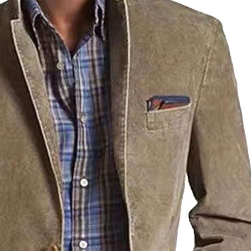 Men's Vintage Casual Work Wear Blazer Slim Fit Two Button Casual Sports Coat Suit Jackets2