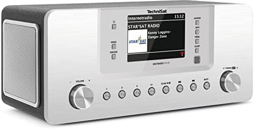 TechniSat DIGITRADIO 574 IR - radio internetowe stereo (DAB+, FM, WLAN, strumieniowe przesyłanie audio Bluetooth, 4-calowy kolorowy wyświetlacz, USB, AUX in, gniazdo słuchawkowe, budzik, 10 watów,