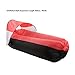 SPYMINNPOO Inflatable Lounger, Outdoor Air Sofa Inflatable Couch Easy Setup Portable Beach Chair with Travel Bag for Camping Hiking (Black Plus Red)