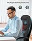 COMFIER Massageauflage mit Wärme, Vibrierendes Massagekissen mit 8 Massageknoten & 5 Modi, Rückenmassagegerät zur Entspannung zuhause und im Büro，Geschenke für Mama, Papa