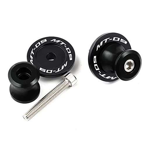 Image of Compatible with 2026 MT09 Tracer 2025 MT09 SP MT 09 V4 SP FZ09 2014-2025 2026 MT-09 Tracer 900GT Motorcycle CNC 6MM Swingarm Spools Slider Stand Screws (Black)