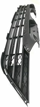 Chrome Front Bumper Upper & Lower Grille Assembly Glossy Black ABS Plastic Mesh Style Middle Grill Compatible With 2007-2009 Honda CR-V CRV Grill Replacement(2007-2009)