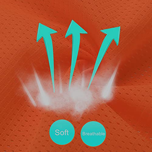 XIAKE Colete de segurança de malha de alta visibilidade com bolsos e zíper, atende aos padrões ANSI/