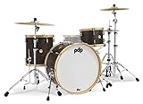 PDP Concept Classic 3-Piece Shell Pack with 24' Kick, Walnut Stain with Natural Wood Hoops