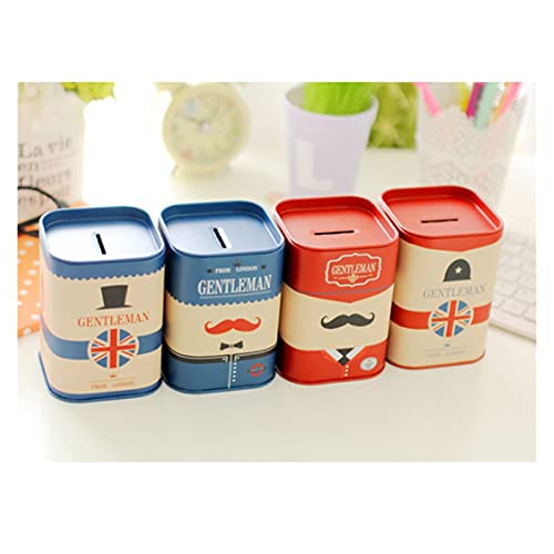 XIAOZHENT Piggy Bank Personaliseren Vierkante spaarpot Logboek Geldbesparende Pot Opslag Tank Gift (Kleur: 04) - Afbeelding 6