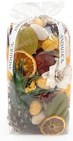 ANDALUCA Decorative Fragrance Tropical Pineapple Potpourri with Fragrance Vial (Pineapple Paradise)