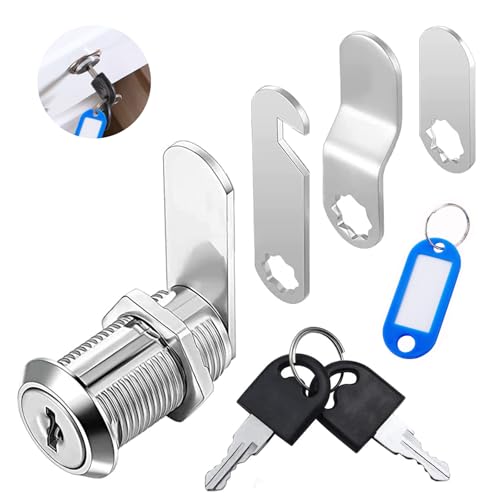 Serrure boite aux lettres 20mm, Barillet boite aux lettres avec 1 label 2 Clés 4 Plaques de Verrouillage Différentes, Serrure boite aux lettres ptt agréé Serrures...