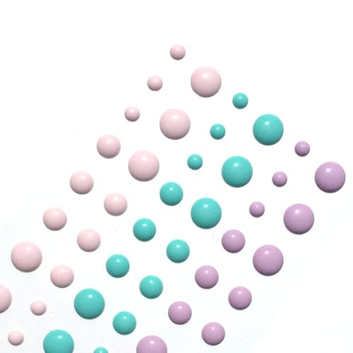 (Pack Of 10) 54Pcs/Pack Round Assorted Size Self Adhesive Enamel Dots 30 Mix Colors #TOP5