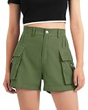 BOOPH Girls Hiking Cargo Shorts Kids Lightweight Shorts with Pockets Athletic Summer Casual Uniform Shorts for...
