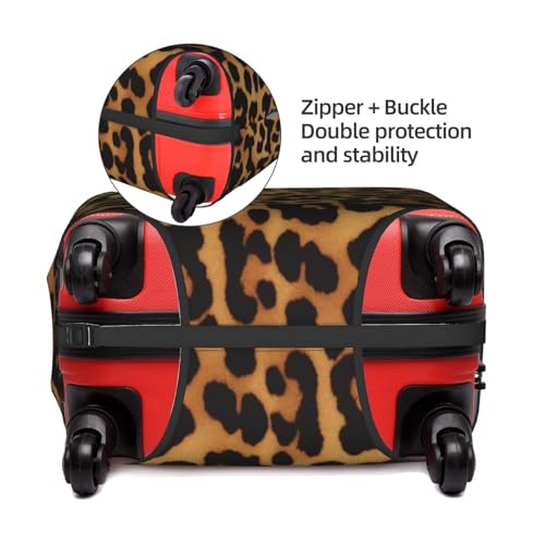 Leopard Print Printed Luggage Cover Elastic, Washable, Universal Fit 18-32 Inch Travel Suitcase Cover Easy To Identify4