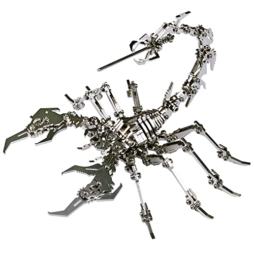 3D Metal Puzzle, 3D Puzzles Metal Puzzle Metal Model Kits Yuezudpo 3D Scorpion Diy 190 Pieces 3D Jigsaw Puzzles Gifts For Christmas For Men Women Diy Desk Ornaments #TOP1