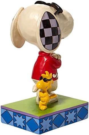 Cool Pals (Joe Cool Snoopy and Woodstock Figurine) - Peanuts by Jim Shore