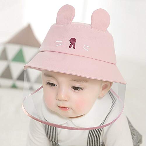 JIAYUAN Protective mask hat Kinder-Eimer Augenschutz Hut Sicherheit Behandlung Outdoor Fischer-Hut Anti-Saliva Anti-Spucken Jungen-Mädchen for 0-6 Jahre alt for Outdoors Cover