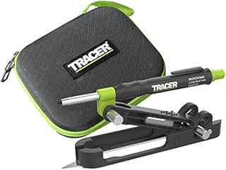 TRACER ProScribe Tool with Deep Hole Pencil, Lead Holster and Carry Case (DIY, Woodworking, and Carpentry Multi-Function Scribe Tool)