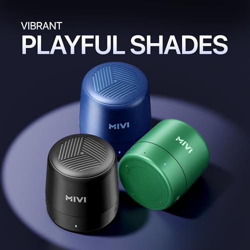 Mivi Play Bluetooth Speaker with 12 Hours Playtime. Wireless Speaker Made in India with Exceptional Sound Quality, Portable and Built in Mic-Black - Image 4
