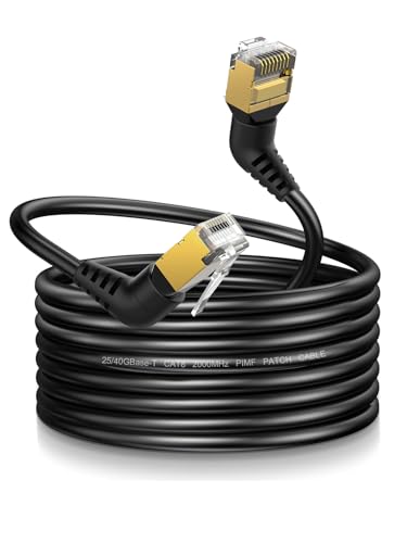 CableCreation CAT8 Ethernet Cable 16FT,360° Rotation CAT8 LAN Network Cable