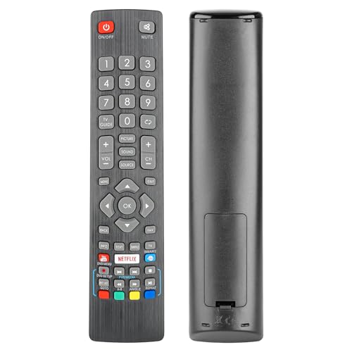 Mando a Distancia BLF/RMC/0008 Compatible con Blaupunkt Smart FHD HD LED TV 48/1480-GB-11B-FEGP-UK 49/148M-GB-11B-FEGPX-UK 49/1480-GB-11B-FEGU-UK Sustitución Controlador con Youtube Netflix Botones