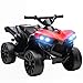 AIYAPLAY Quad Elettrico per Bambini ATV con Batteria Ricaricabile 6V, Moto per Bambini con Fari LED e Musica, per Interni ed Esterni, Età 37-72 Mesi, Rosso