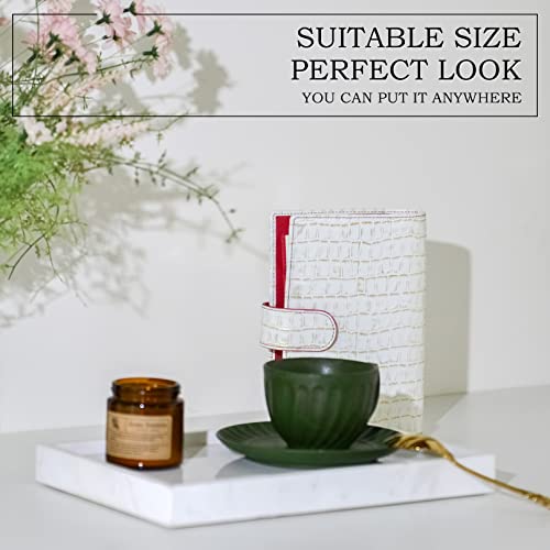 Natural Marble Vanity Tray Genuine Marble Storage Tray- Ideal For Vanity, Dresser, Bathroom And Kitchen Decor, 7.87 X 11.81 X 1.37 Inches. #TOP1