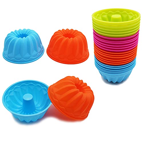To encounter 24Pack Silicone Baking Cups, Pumpkin Silicone Baking Cake Molds, Nonstick Cupcake Liners, Bpa Free Fancy Dessert Tray - Jelly and Muffin Cups