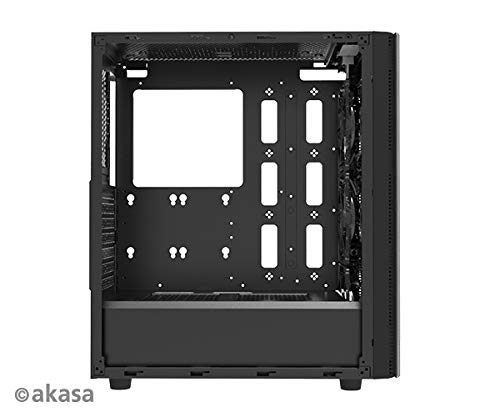 Akasa Apache Air | Gabinete Gamer | Lateral de Vidro Temperado | Suporta placas ATX, MicroATX e Mini