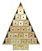 Wood Advent Tree Featuring 24 Removable Box Drawers -Ready to Paint Unfinished