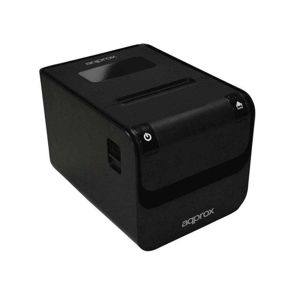 Impresora de Tickets Approx appPOS80AMUSE/ Térmica/ Ancho papel 80mm/ USB-RS232-Ethernet/ Negra