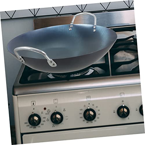 Wok de hierro LIFKOME con asas aislantes miniatura 5