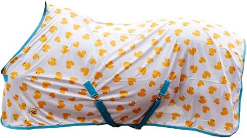 Manta anti-moscas HKM Naples en azul y amarillo talla 95