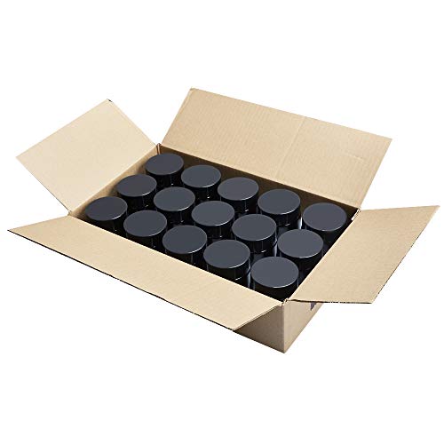 image for Betrome 4 oz Amber Glass Jars 15 Pack,Round Empty Cosmetic Containers,