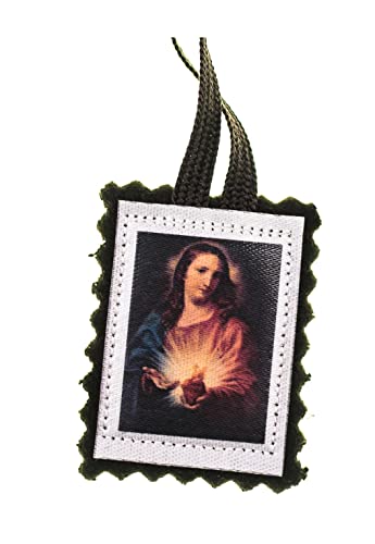 Intercession St Carmel Wool Scapular - Made by Carmelite Nuns (Brown Cord - 23 in)4