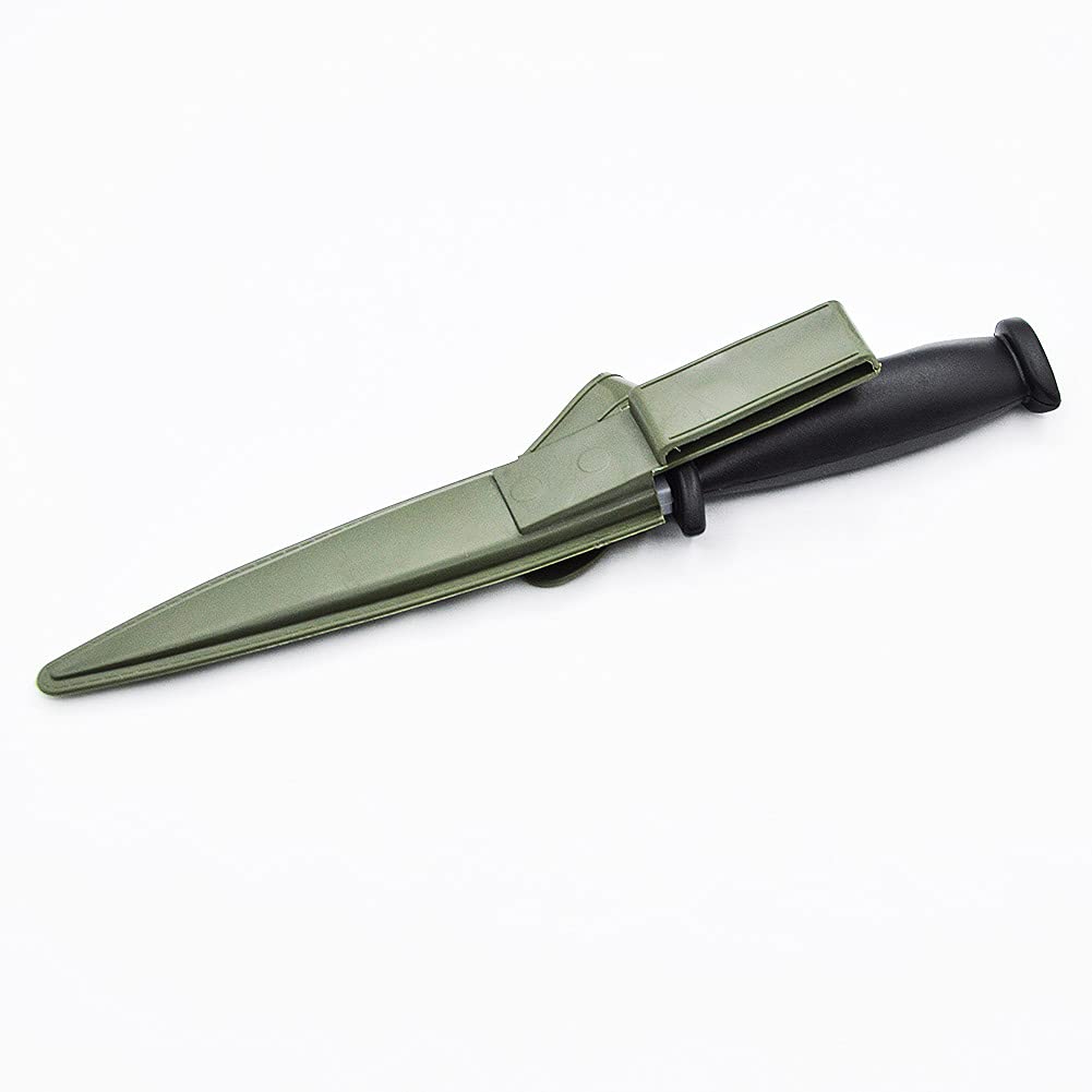 Zone Rubber Dagger Prop Knife Harmless Safe Fake Knife with Army Green