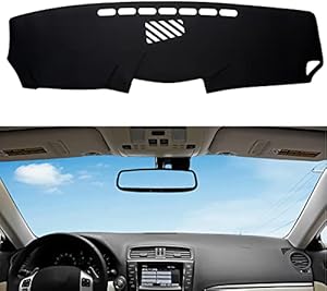 BERKSYDE Dashboard Dash Mat Cover Leather Dashboard Pad Compatible for 2006-2013 Lexus F IS250 IS300 IS350