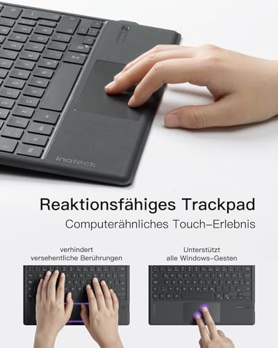 Clavier Surface Pro 7 Inateck azerty avec trackpad bluetooth - 5