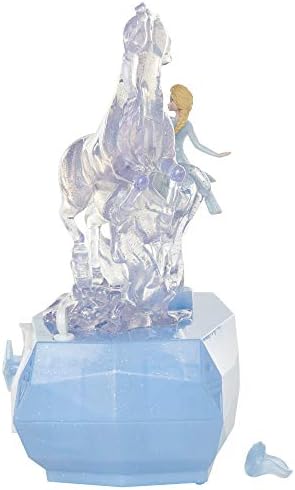 Disney Frozen 2 Elsa & Water Nokk Jewelry Box with Snowflake Ring, Color Changing Light, Plays Into The Unknown