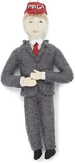 Donald Trump Christmas Ornament Gray Suit Red Hat - Handmade