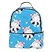 Mochila ligera con diseño de vaca salvavidas para la universidad, viajes, escuela, mochila, casual, para hombres y mujeres, Multicolor, Talla única