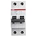 Price comparison product image ABB S202M-C10 Miniature Circuit Breaker, 2 Pole, Type C, 10/15kA Breaking Capacity, 10 Amp Current (2CDS272001R0104)