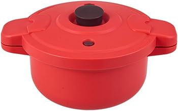 Multifunction Red Microwave Pressure Cooker Steamer