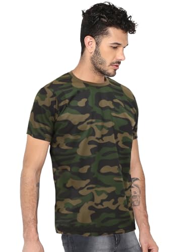 Image of LEOTUDE Men's Cotton Regular Fit T-Shirt