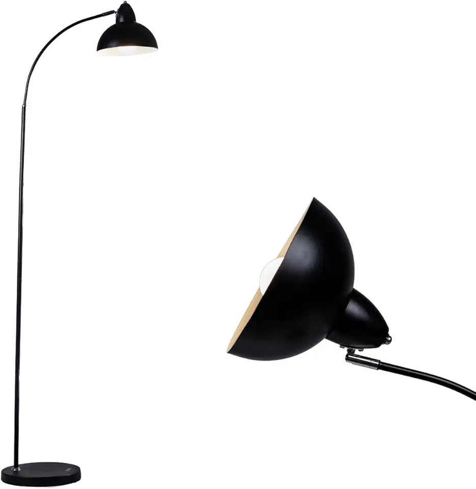 Luminaria de piso curva Abajur de chão Pedestal Coluna Luminaria chão Techled