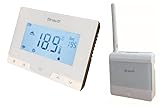 CRONOTERMOSTATO WI-FI GLAM Aplicación x iOS y Android €" Smart Life '· Programación, control y cambio de temperatura desde Smartphones '· Compatible con Alexa y Google Home '· Cronotermostato Wi-Fi con gran pantalla 3,78' · Programación del coche