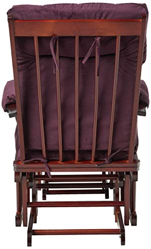 Artiva-USA-Wood-Glider-Chair-and-Ottoman-Mircofiber-Cushion-Set Artiva USA Wood Glider Chair and Ottoman Mircofiber Cushion Set