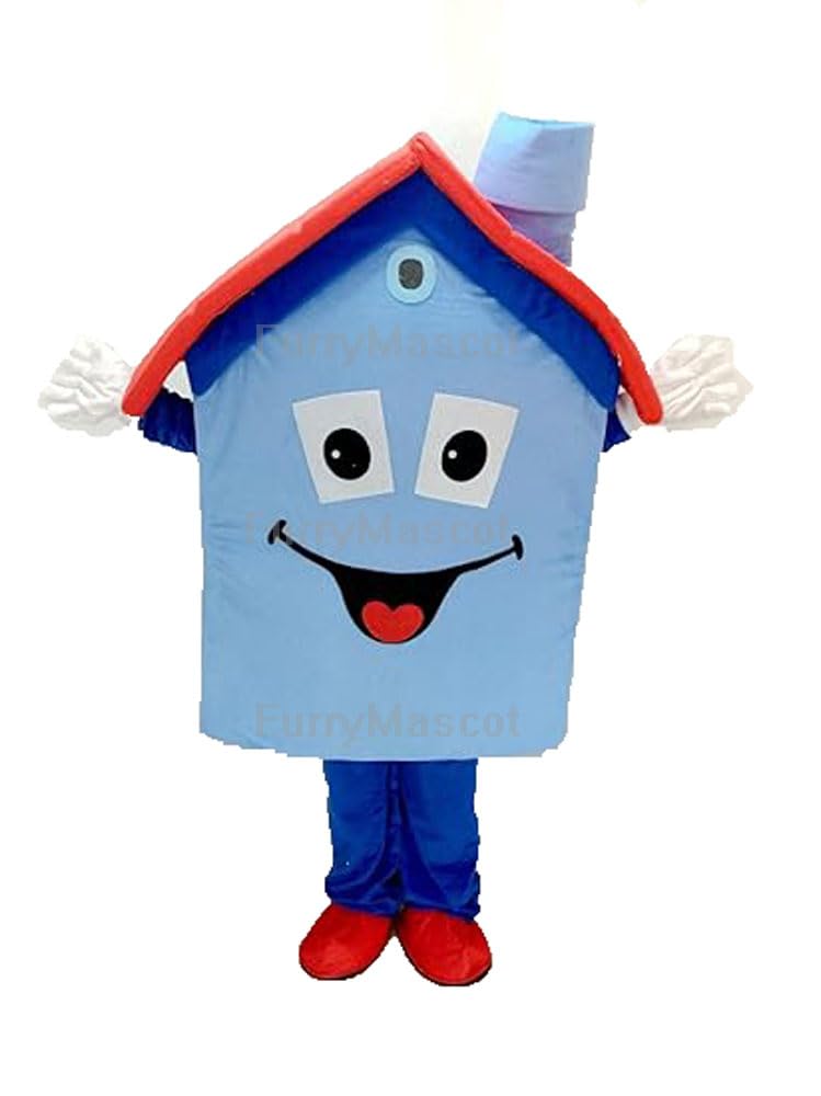 New Blue Housing House Suit Mascot Costume Party Carnival Costumes